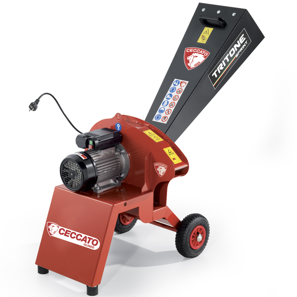 Ceccato Olindo Tritone Bio Sprint elektrische hakselaar, takken tot 35 mm | Rabe