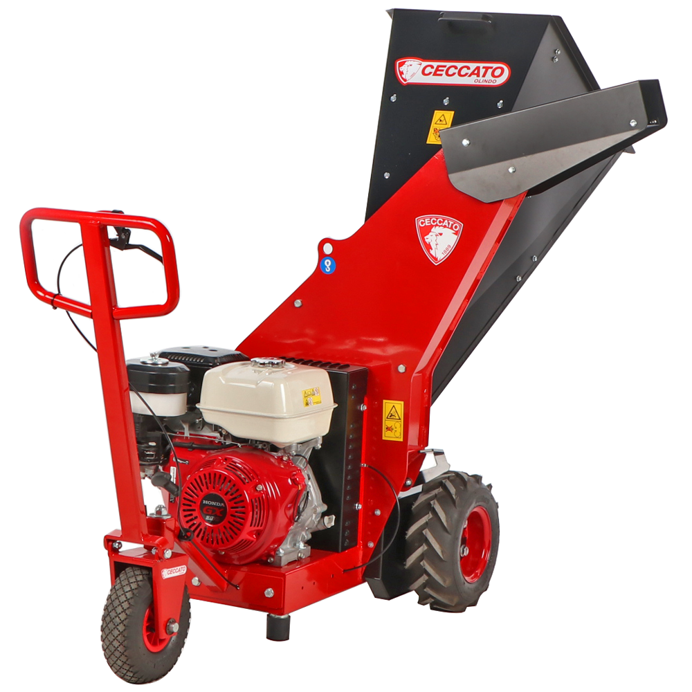 Ceccato Olindo Tritone Maxi benzine hakselaar, takken tot 70 mm, op wielen | Rabe