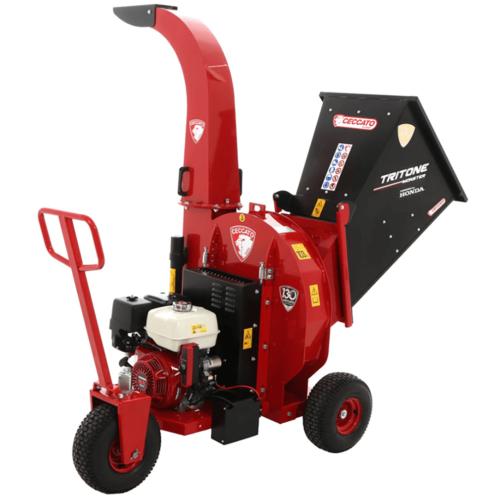 Ceccato Olindo Tritone Monster benzine hakselaar, takken tot 100 mm, elektrische start | Rabe