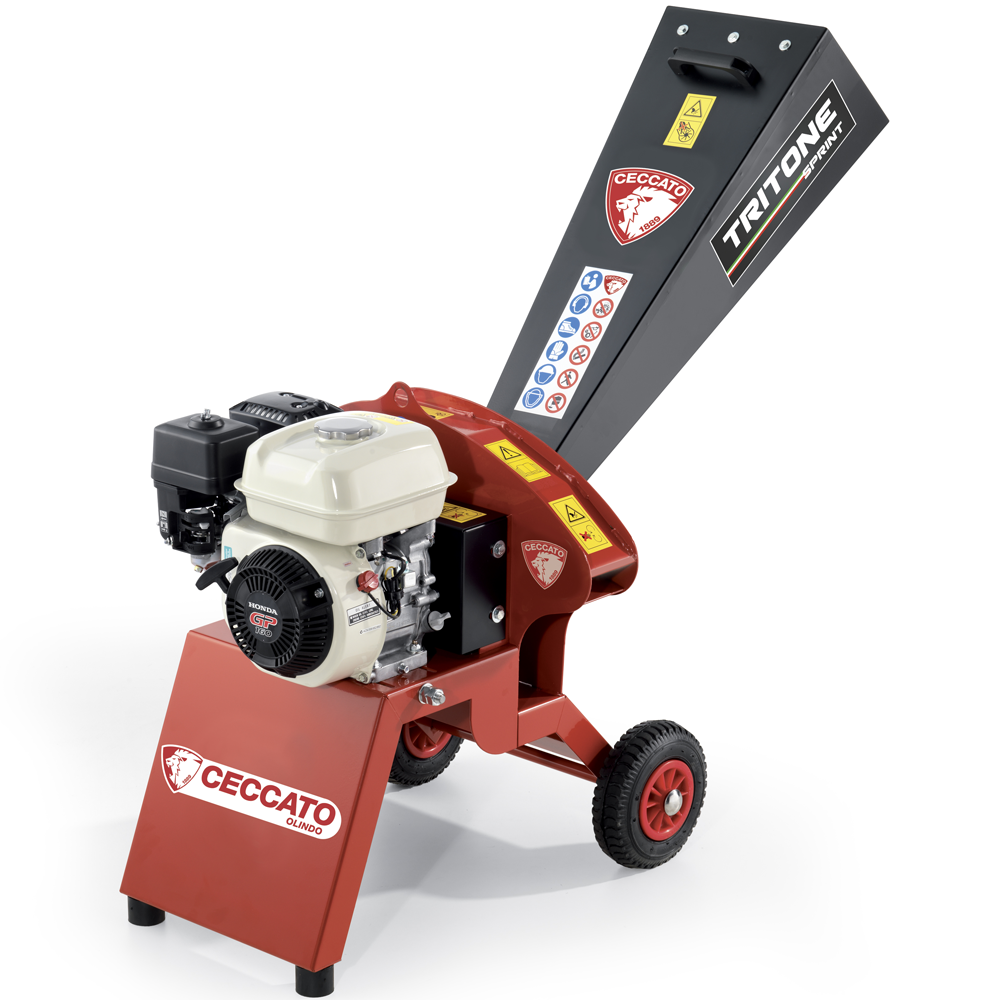 Ceccato Olindo Tritone Sprint benzine hakselaar, takken tot 40 mm | Rabe