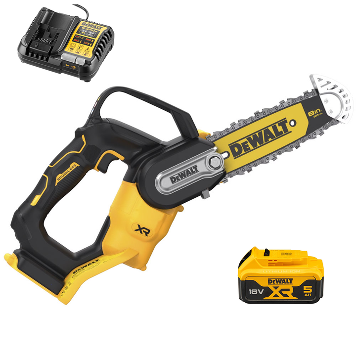 
  DeWalt DCMPS520P1-QW accu kettingzaag voor snoeien, zwaard 20 cm, 18 V 5 Ah | Rabe - artikelnummer K608163
