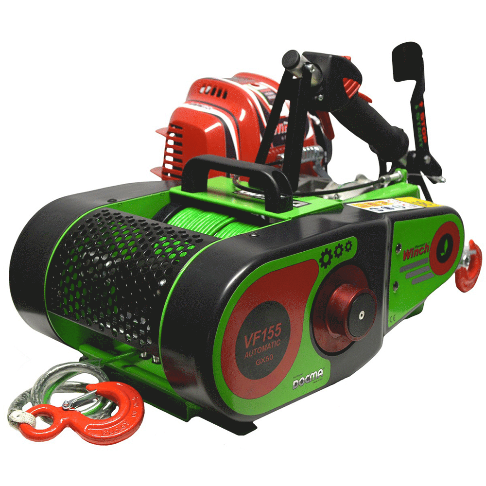 Docma VF15 auto-4 GX50 benzine lier, kabel 80 m Ø 5 mm | Rabe