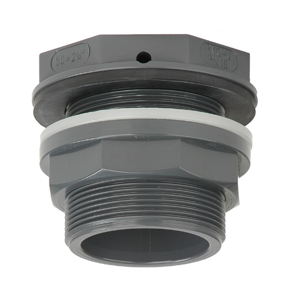 Doorvoer PVC vlak 16 mm x 3/4 bu-dr. productfoto hoge resolutie