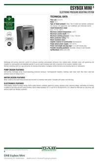 Werking en technische gegevens van de DAB Esybox Mini