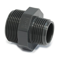 Draadnippel PVC-U 2 x bu-dr. 2 1/2 x 1 1