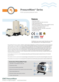 GWS PressureWave membraandrukvat, eigenschappen en opbouw