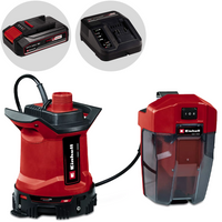Einhell GE-DP 18/25 LL Li dompelpomp voor schoon en vuil water, 18 V 2,5 Ah | Rabe