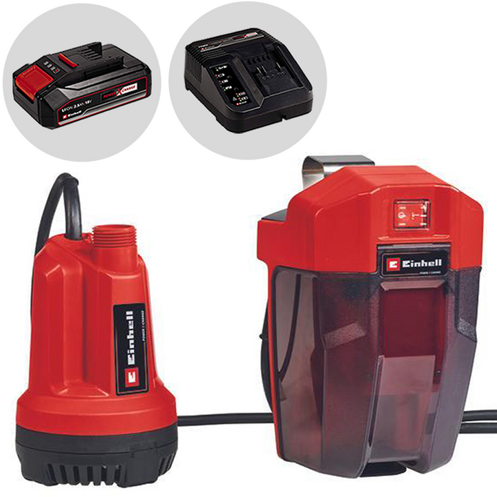 
  Einhell GE-SP 18 Li dompelpomp voor schoon water, 18 V 2,5 Ah | Rabe - artikelnummer K603758
