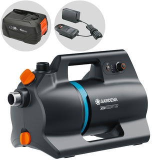 Gardena 3000 Silent 18V P4A tuinpomp, 18 V 4 Ah