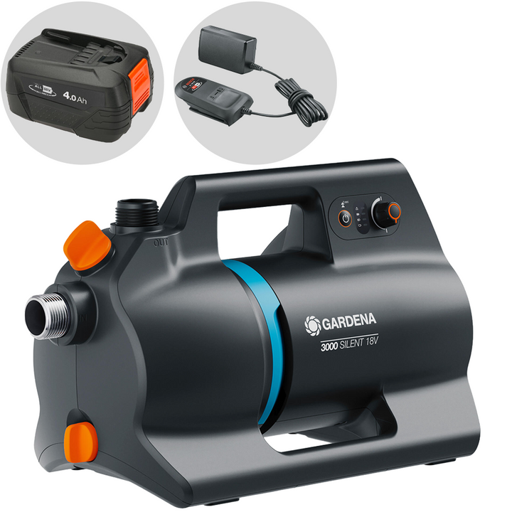 
  Gardena 3000 Silent 18V P4A tuinpomp, 18 V 4 Ah | Rabe - artikelnummer 117287
