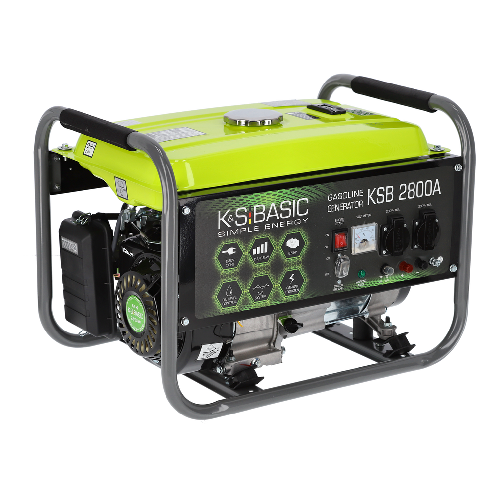 K&S Basic KSB 2800A benzine aggregaat 2,8 kW, foto 2