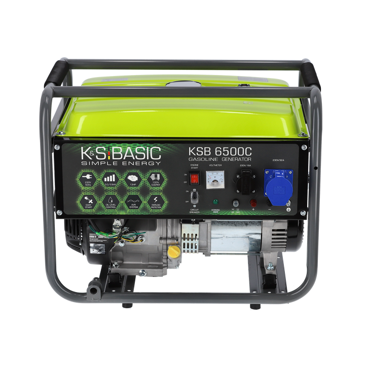 
  K&S Basic KSB 6500C benzine aggregaat 5,5 kW | Rabe - Artikelnummer KSB 6500C
