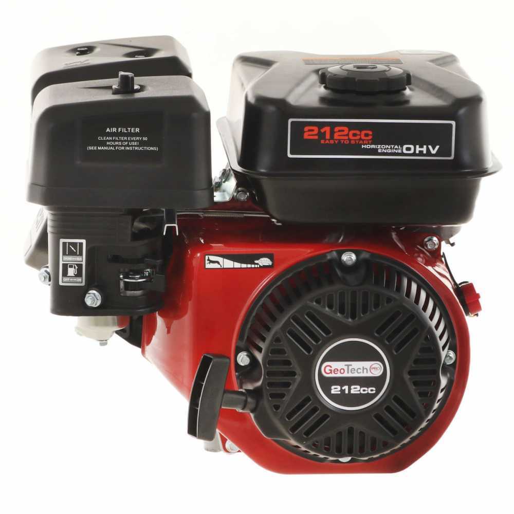 GeoTech Pro 212 cc benzinemotor met horizontale as, 7,5 pk | Rabe