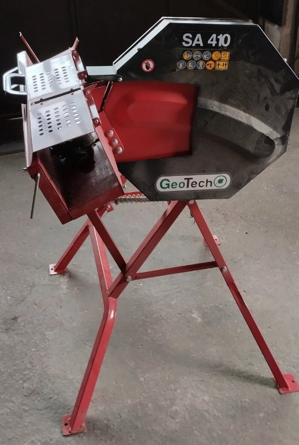 GeoTech SA 410 elektrische brandhoutzaag 230 V, in de schuur, klaar voor gebruik (foto van een gebruiker)