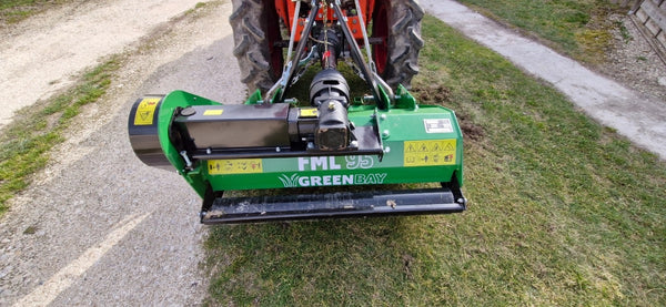 GreenBay FML 95 klepelmaaier 93 cm, aan de trekker, achteraanzicht (foto van een gebruiker)