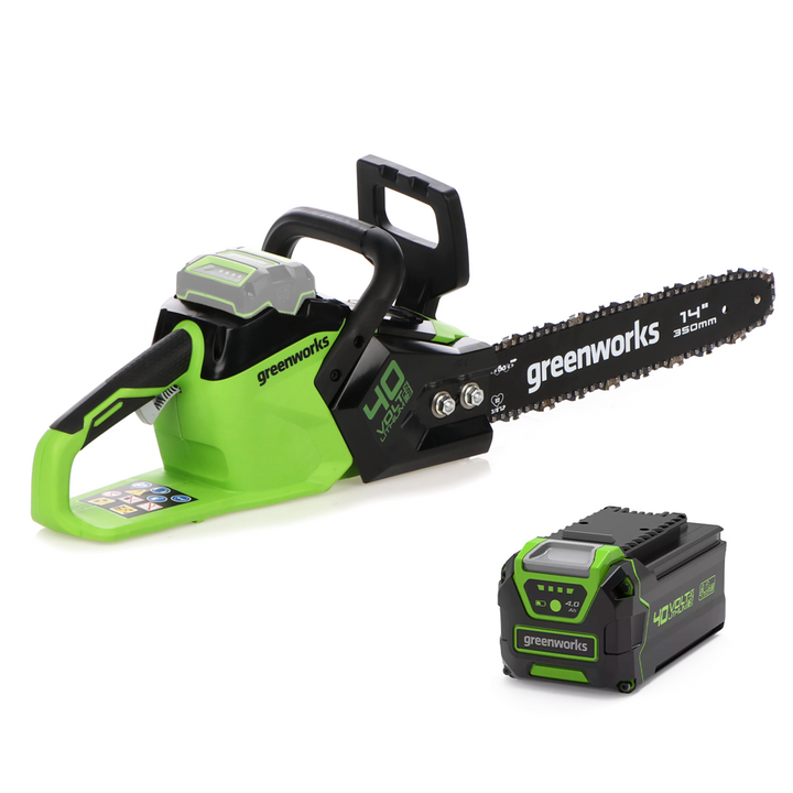 
  Greenworks GD40CS15K4 accu kettingzaag, zwaard 35 cm, 40 V 4 Ah | Rabe - artikelnummer K607498
