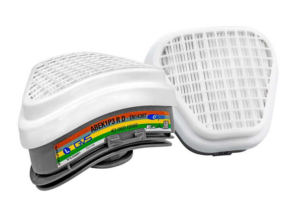 GVS Elipse halfgelaatsmasker met ABEK1P3-filters, detail 6