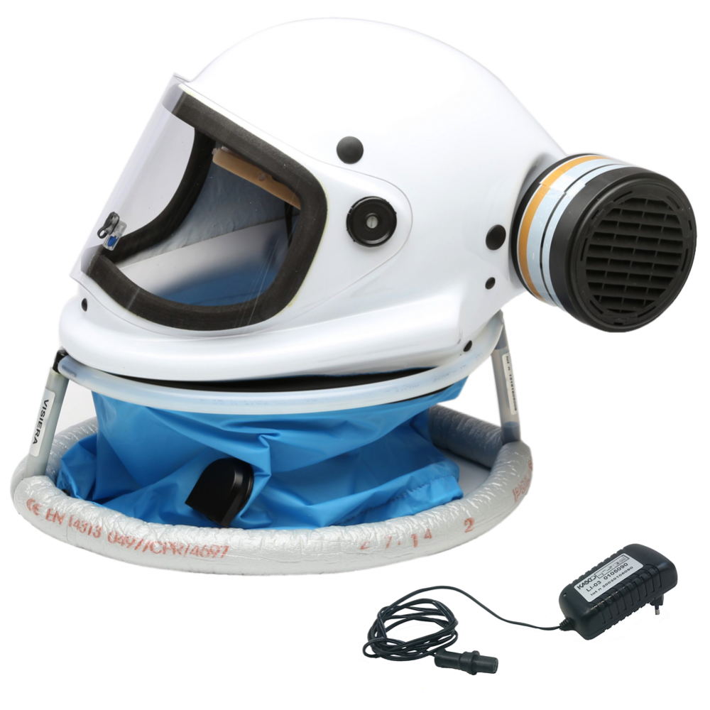 Kasco PROF88-LI beschermhelm met aangeblazen lucht, A2P3-filters | Rabe