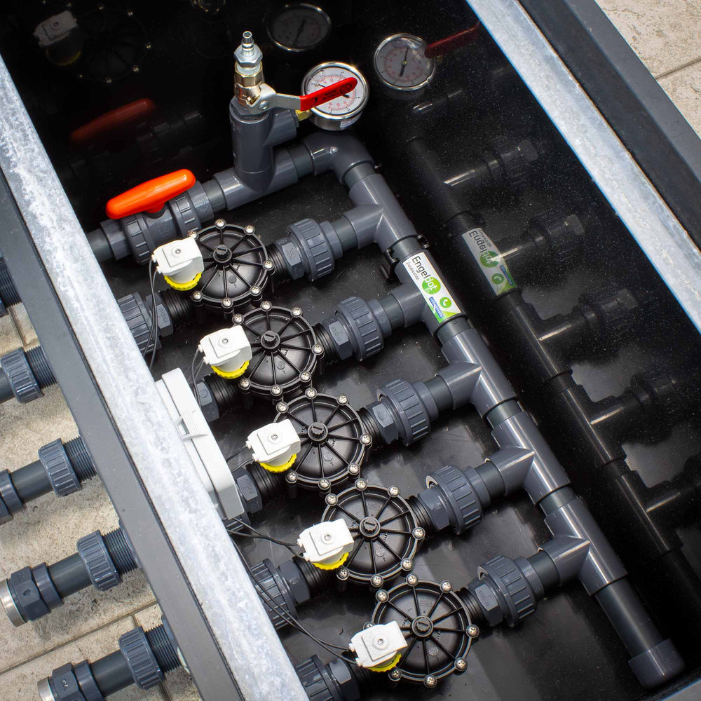 4-groeps Kleppendoos voor Beregening PRO - aanzicht 2
