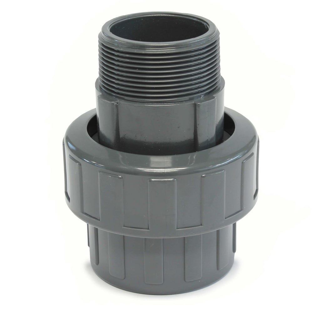 Koppeling PVC-U 3-del. 50 mm x 1 1/2 bu-