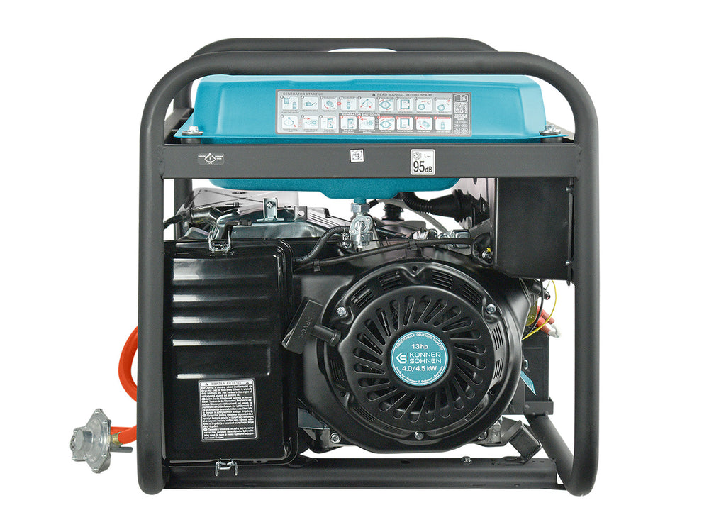 Könner & Söhnen KS 5000E G aggregaat op gas en benzine 4,5 kW, foto 8