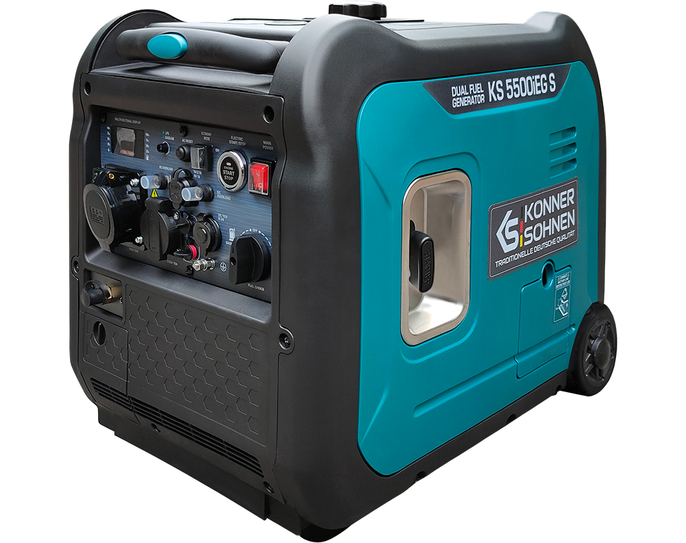 Könner & Söhnen KS 5500iEG S inverter aggregaat op gas en benzine 5,5 kW, foto 2