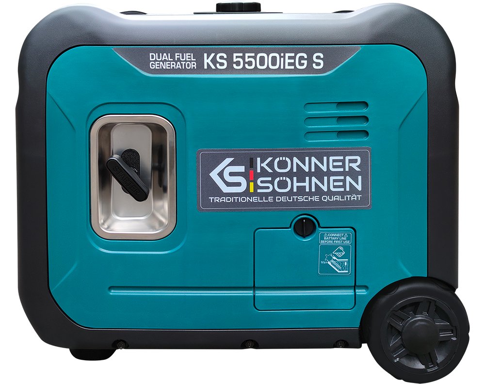 Könner & Söhnen KS 5500iEG S inverter aggregaat op gas en benzine 5,5 kW, foto 4