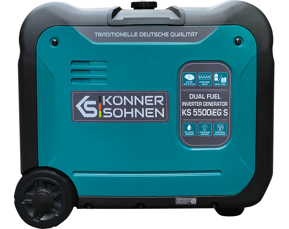 Könner & Söhnen KS 5500iEG S inverter aggregaat op gas en benzine 5,5 kW, foto 5
