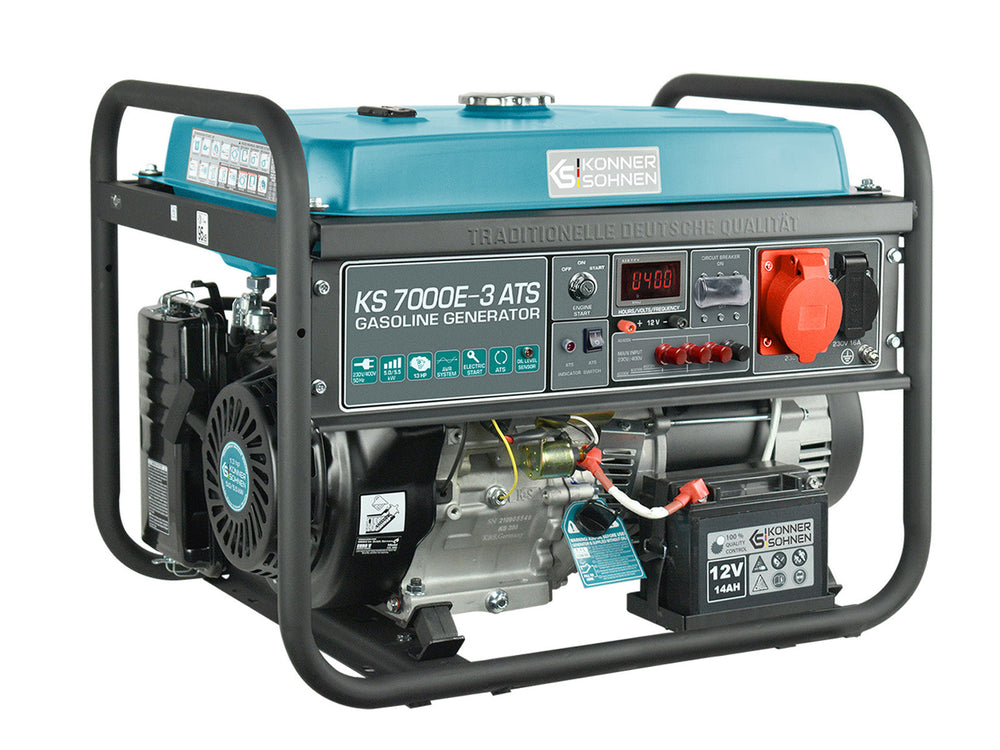 Könner & Söhnen KS 7000E-3 ATS benzine aggregaat 5,5 kW, foto 2