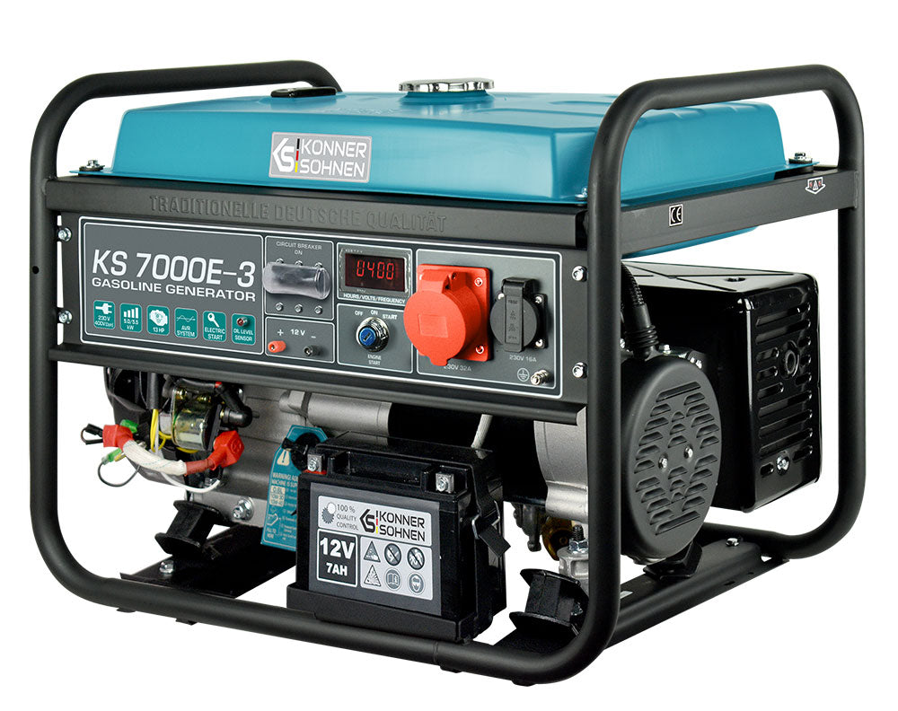 Könner & Söhnen KS 7000E-3 benzine aggregaat 5,5 kW, foto 3