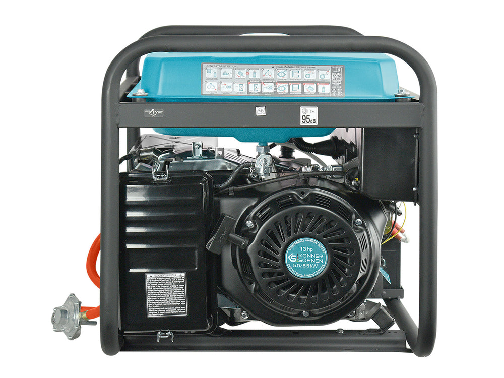 Könner & Söhnen KS 7000E G aggregaat op gas en benzine 5,5 kW, foto 7