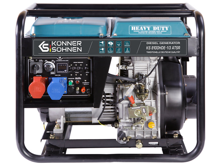 
  Könner & Söhnen KS 8100HDE-1/3 ATSR (EURO V) diesel aggregaat 5,5 kW | Rabe - Artikelnummer KS 8100HDE-1/3 ATSR
