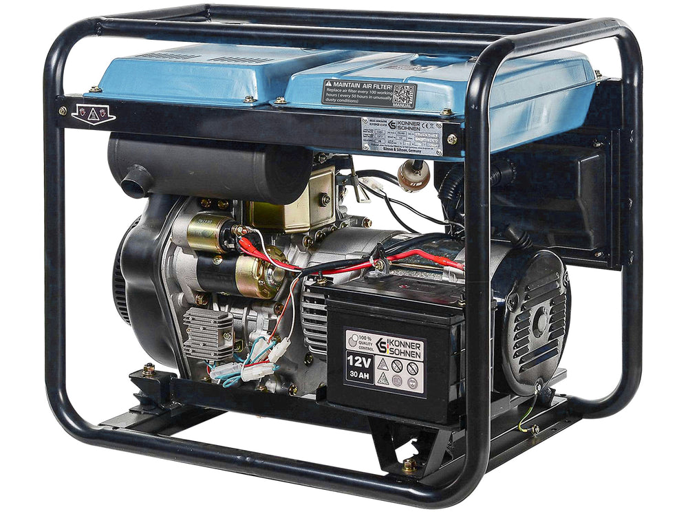 Könner & Söhnen KS 8100HDE-1/3 ATSR (EURO V) diesel aggregaat 5,5 kW, foto 4