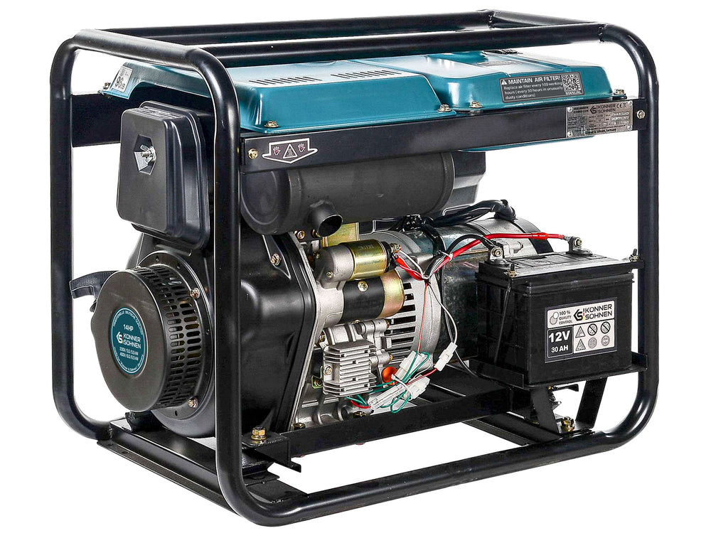 Könner & Söhnen KS 8100HDE-1/3 ATSR (EURO V) diesel aggregaat 5,5 kW, foto 5