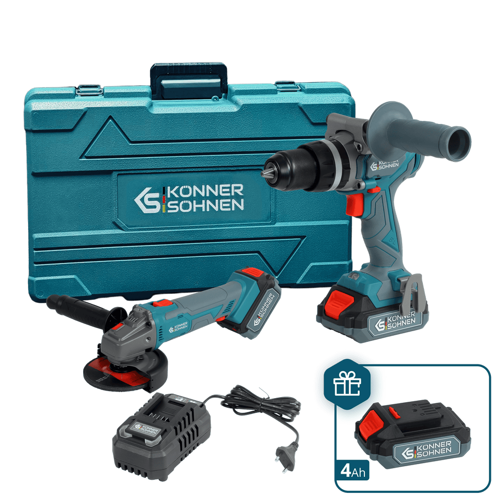 Könner & Söhnen KS IDAGB 20V SET 1 PLUS accu gereedschapsset | Rabe