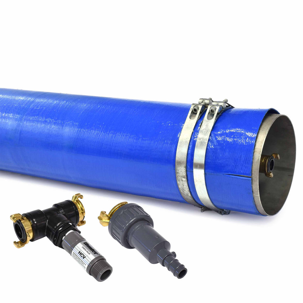 Kuilafdekslang 1 x 50 meter incl. overdruk- en ontluchtingsset | Rabe