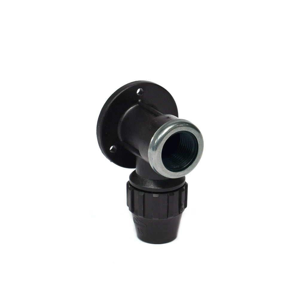 Muurplaat PP, 16 mm x 1/2 bi