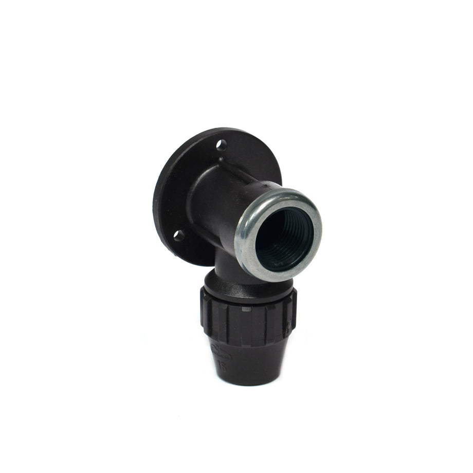 Muurplaat PP, 16 mm x 1/2 bi