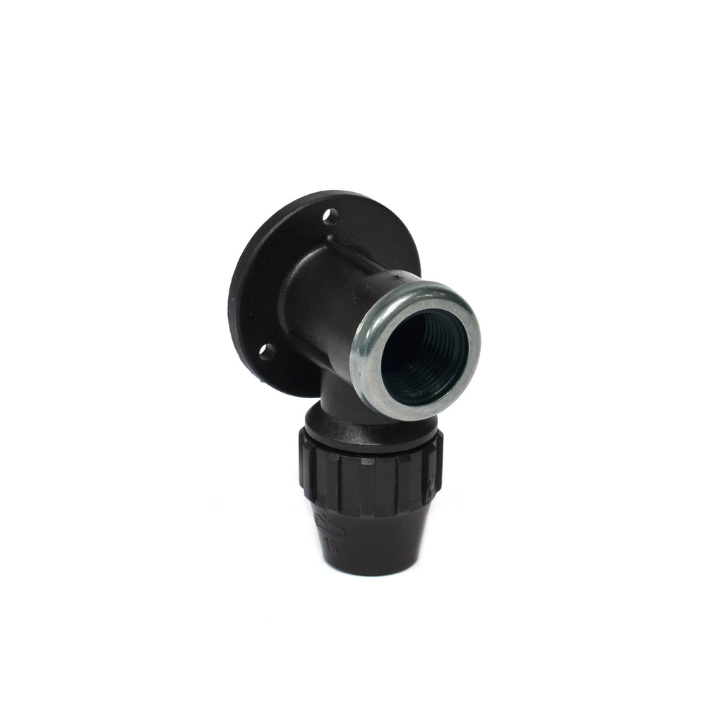 Muurplaat PP, 16 mm x 1/2 bi