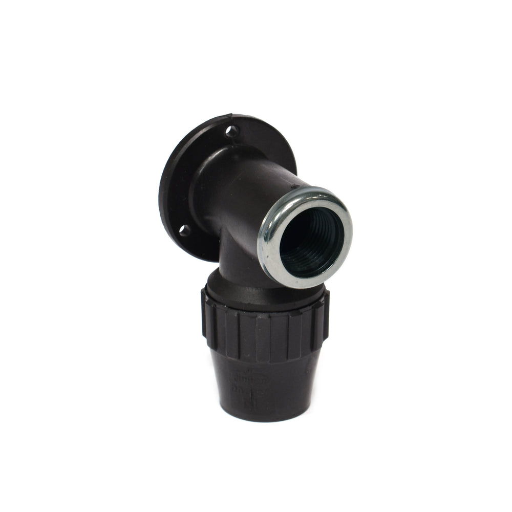 Muurplaat PP, 20 mm x 1/2 bi