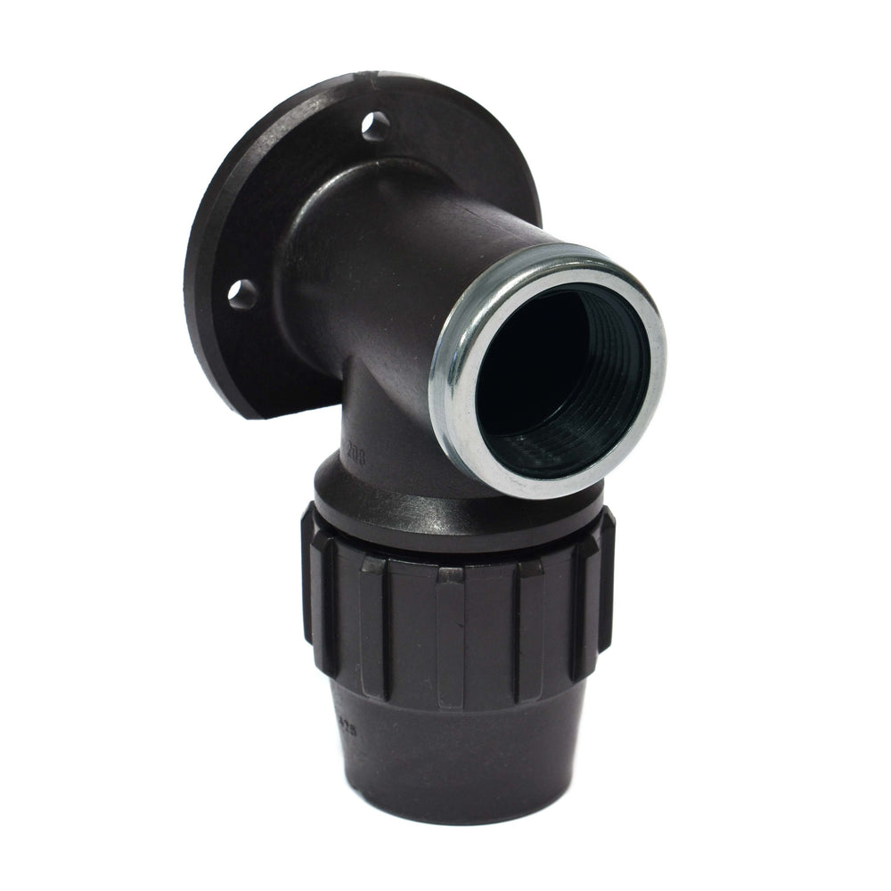 Muurplaat PP, 40 mm x 1 1/4 bi