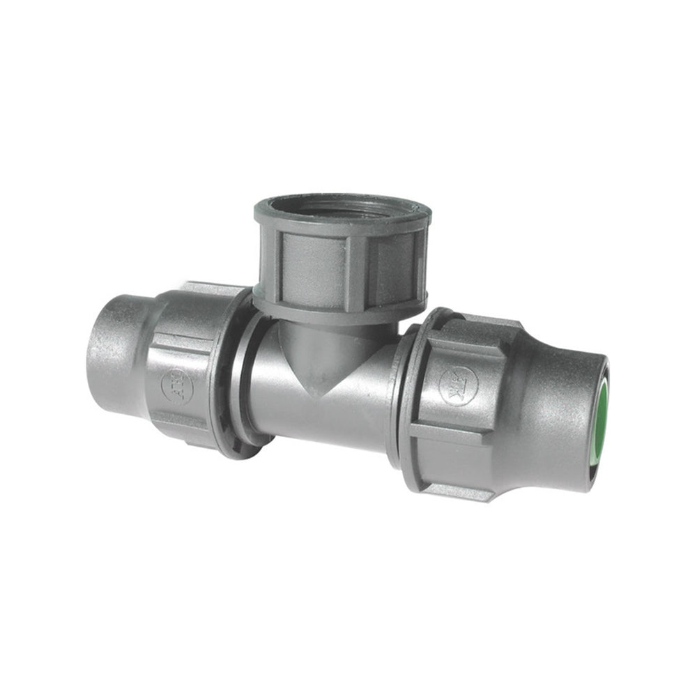 PP drip T-stuk 16 x 3/4" bi x 16 mm