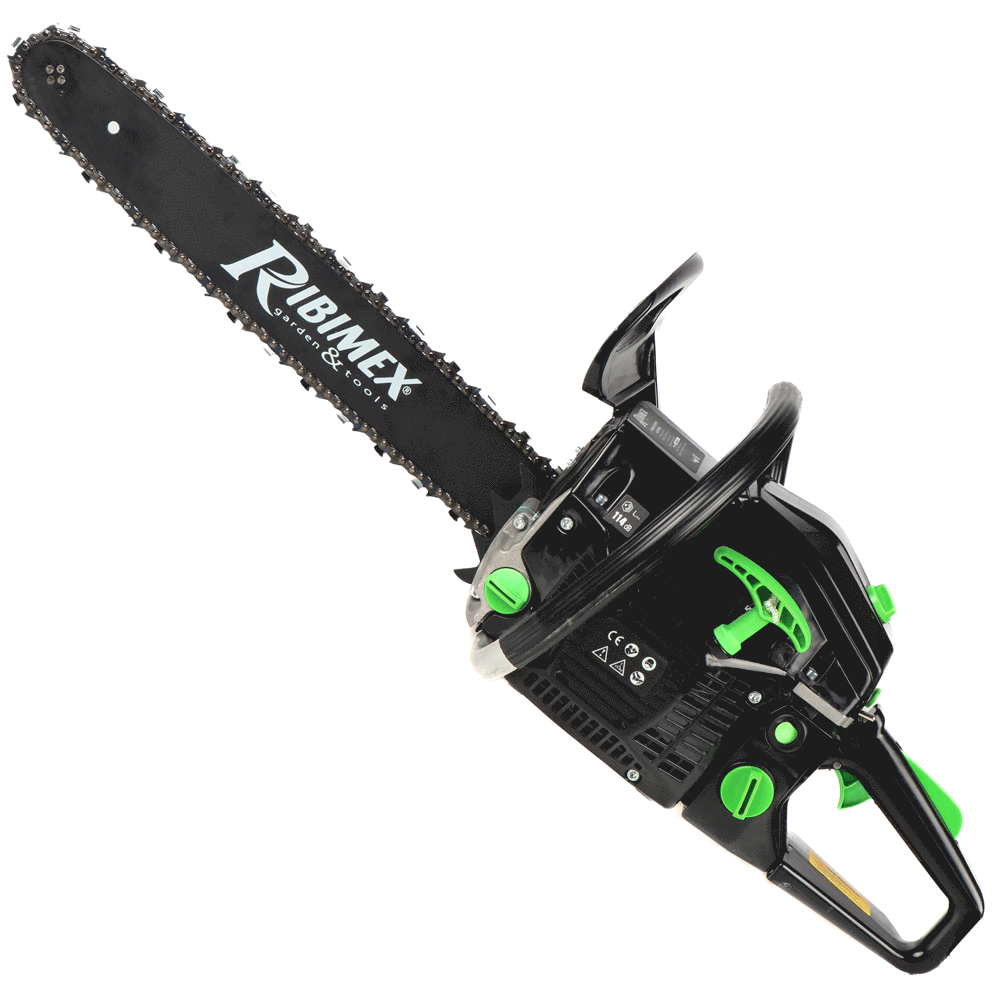 Ribimex PRTRT451 benzine kettingzaag, zwaard 45 cm | Rabe