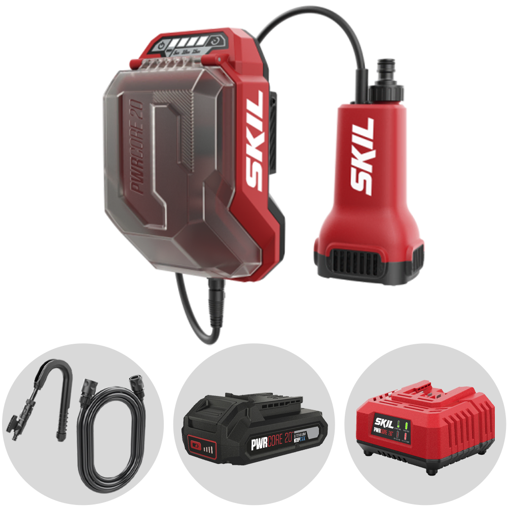 Skil 0781 CA dompelpomp voor schoon water, 20 V 2,5 Ah | Rabe