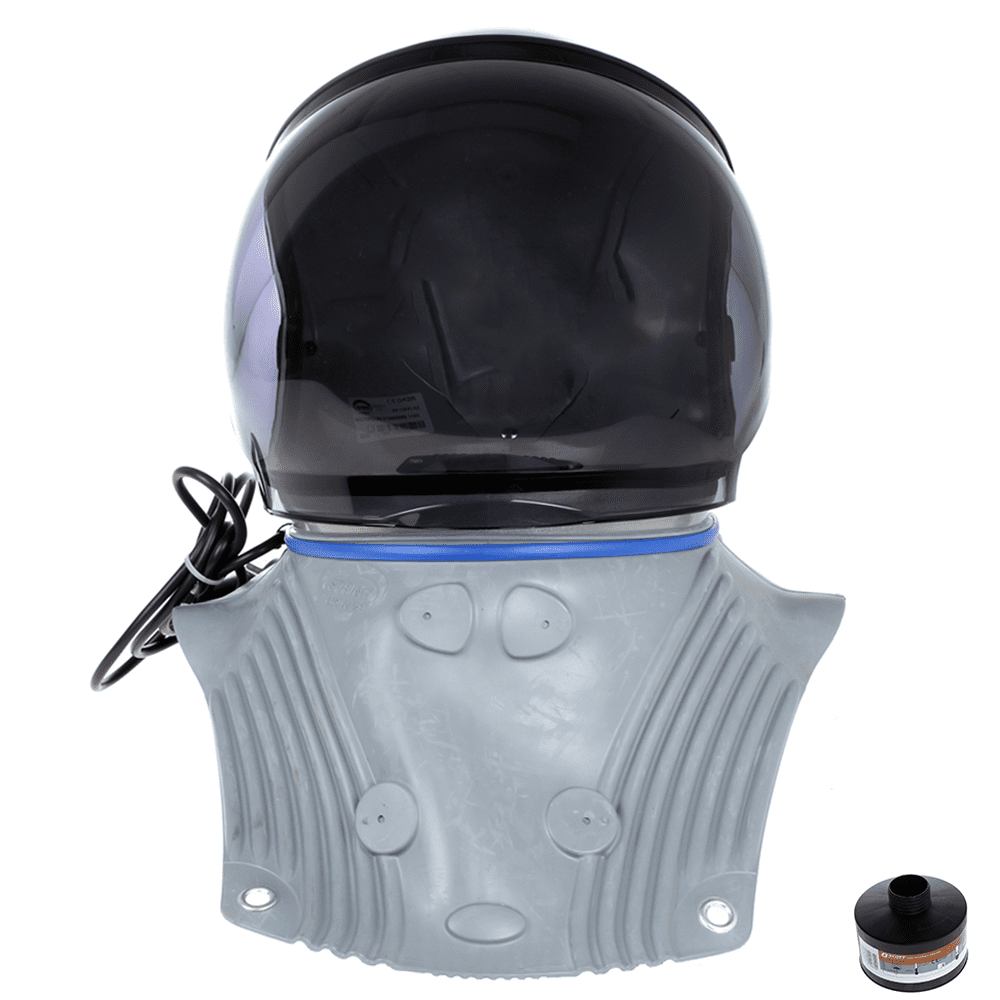 Spring Protezione Standard Multifilter beschermhelm met aangeblazen lucht, anatomisch borststuk | Rabe