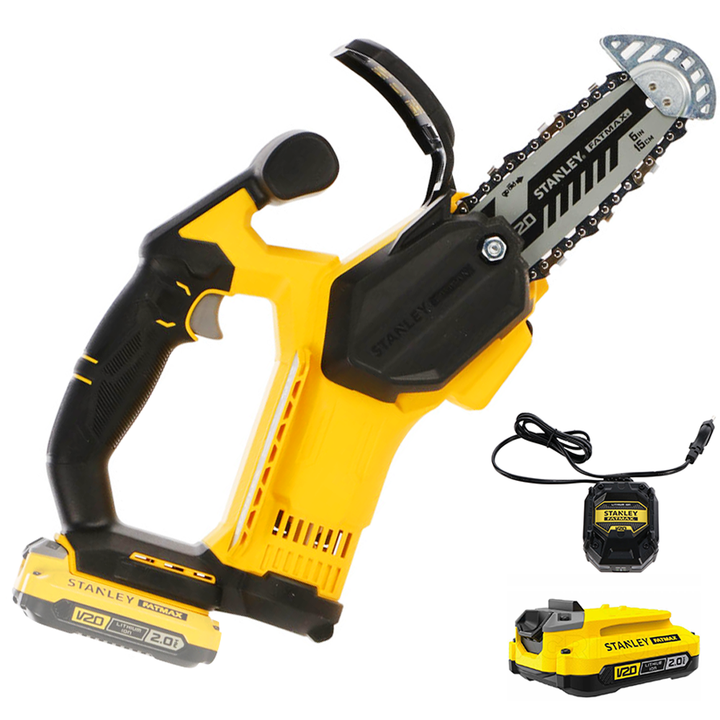 
  Stanley Fatmax SFMCPS415 accu kettingzaag voor snoeien, zwaard 15 cm, 20 V 2 Ah | Rabe - artikelnummer K608179
