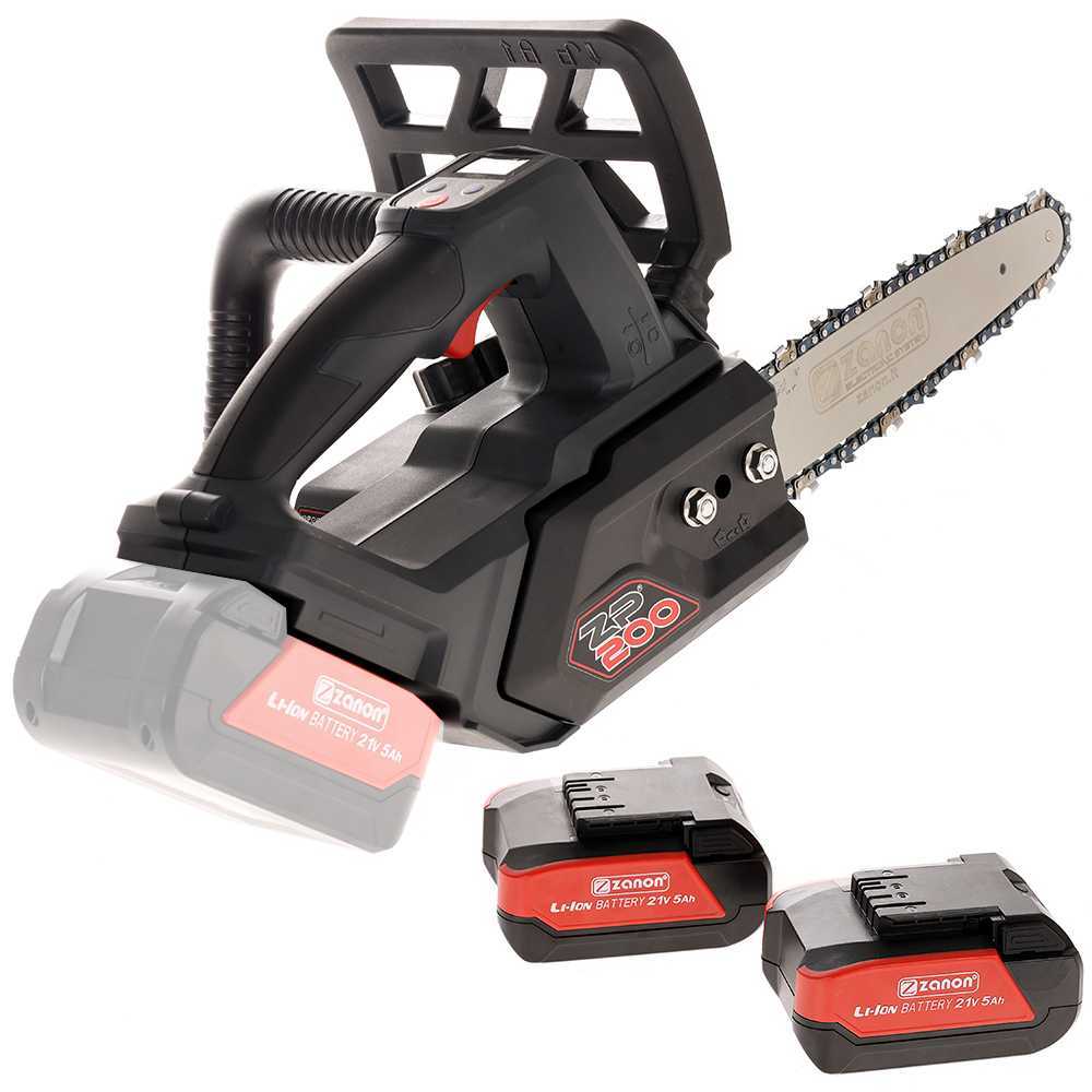 Zanon ZP 200 accu kettingzaag, zwaard 20 cm, 18 V 5 Ah | Rabe